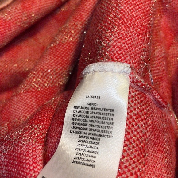 Molly Bracken Lili Sidonio Pink, Red, and Gold Heart Sweater - Women’s XS - Picture 8 of 10